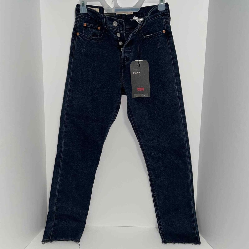 NWT Levi's‎ Premium Wedgie Jeans Women's Button Fly New High Rise Tapered Leg 25